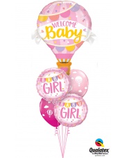 Bukiet Baby Girl Balony z Helem