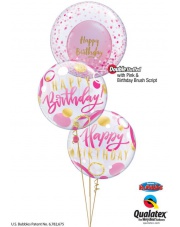Bukiet Urodzinowy  Bubbles - Balony z Helem