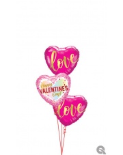 Bukiet Balonowy - Walentynki  - Serduszka Kocham Cię