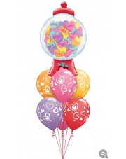  Balony z Helem - Bukiet Urodzinowy - Niespodzianka